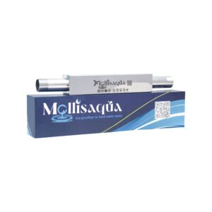 MOLLISAQUA Single Stage Water Softener & Conditioner | 3-Inch Hard Water Filter for Borewell & Overhead Tank | Whole House Salt-Free Water Softener | Zero Maintenance, Pack of 1